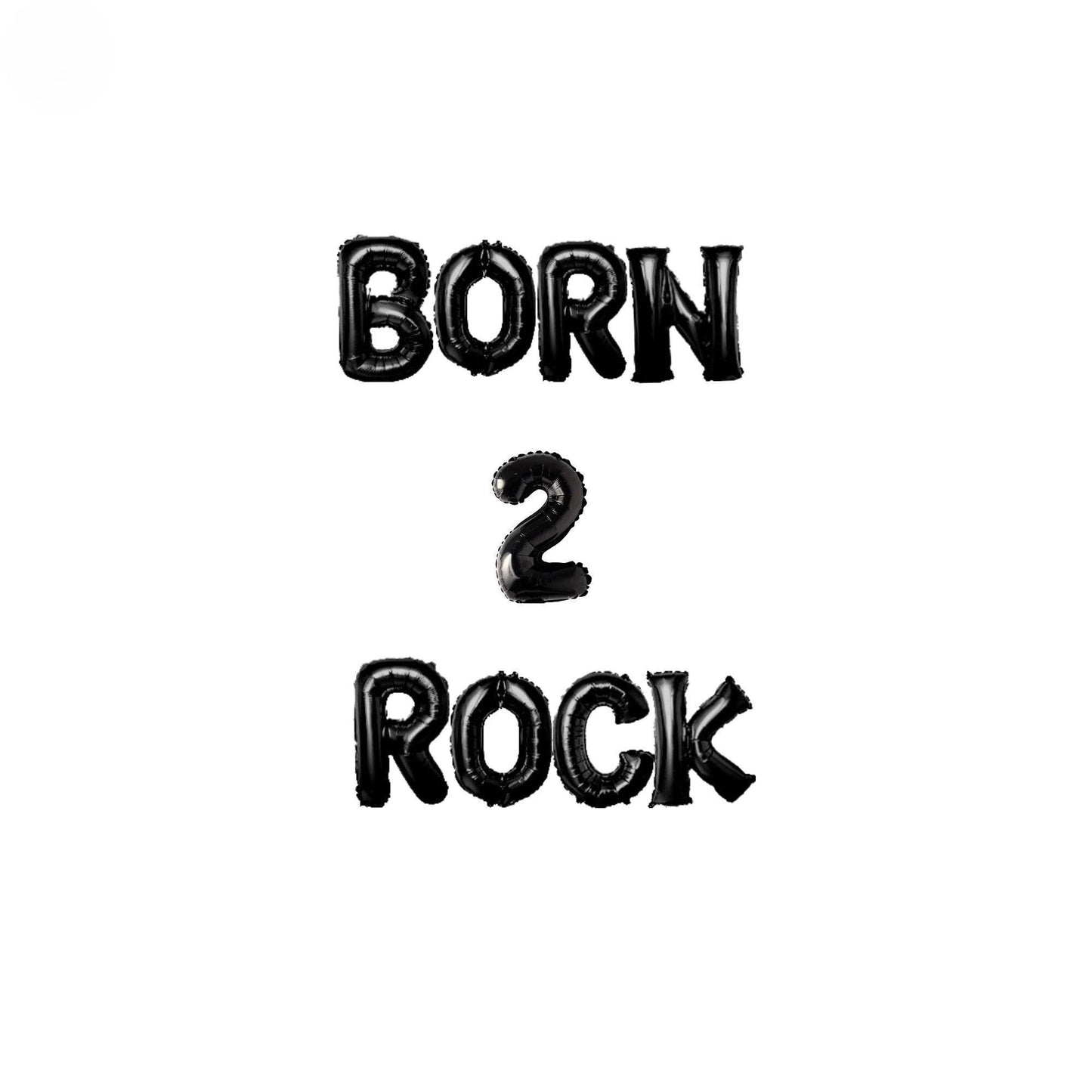 a black and white photo with the words born and rock