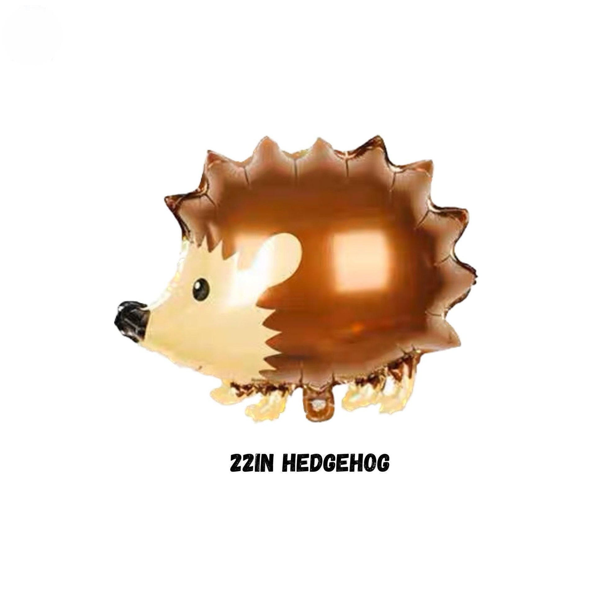 a foil balloon shaped like a hedgehog