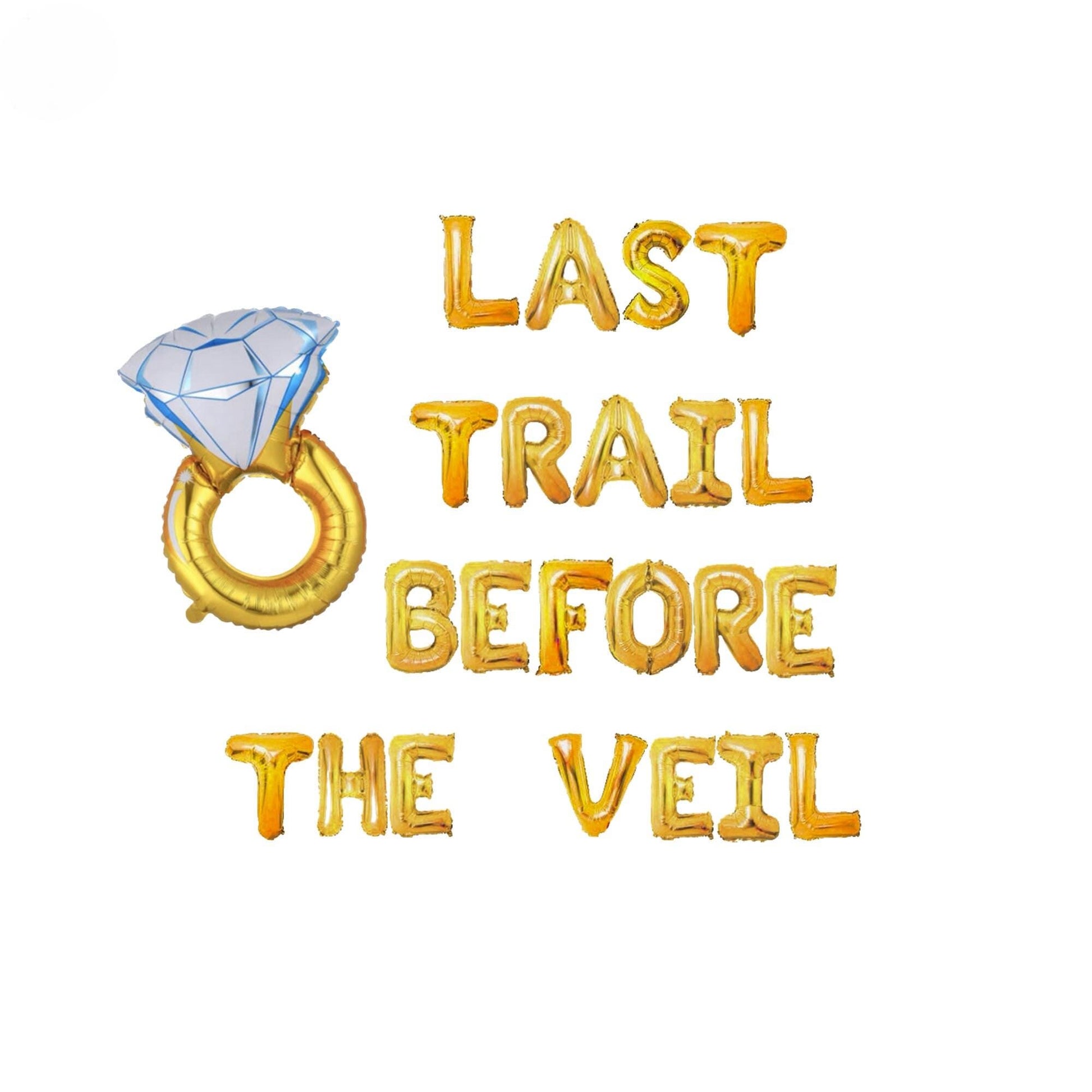 a picture with the words last trail before the veil