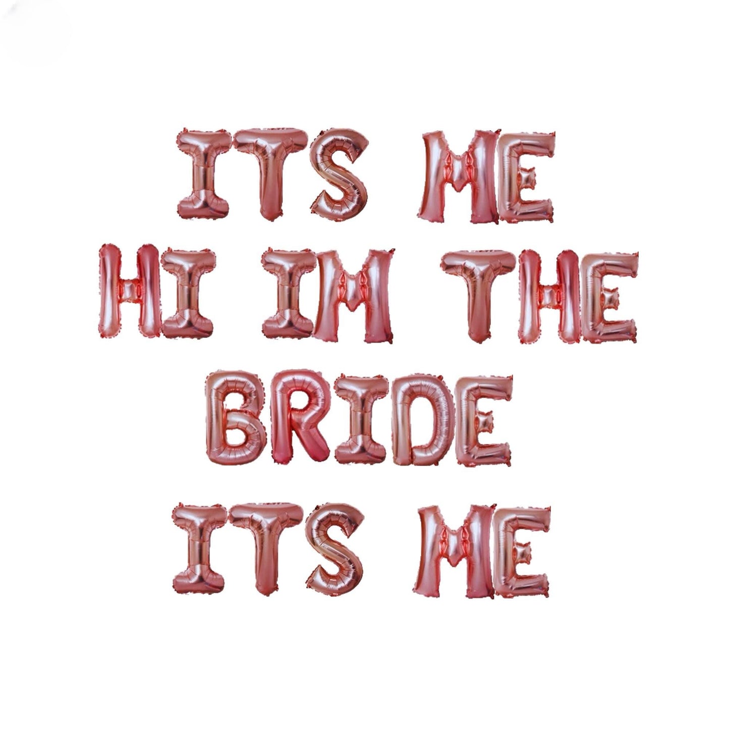 it&#39;s me, he&#39;m the bride, it&#39;s me