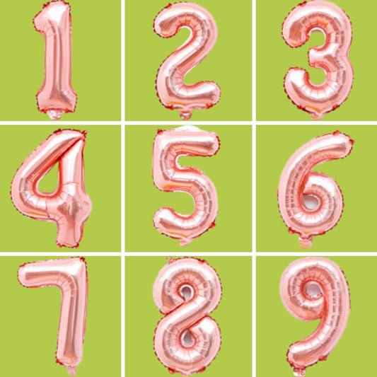 Rose Gold 40 inch Balloon Numbers Birthday Balloons | Home Party Balloons| Giant Balloons | 16th 18th 21st 30th Jumbo Number Balloons