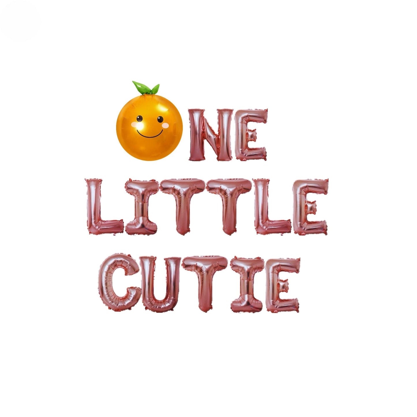 a picture of an orange with the words one little cutie