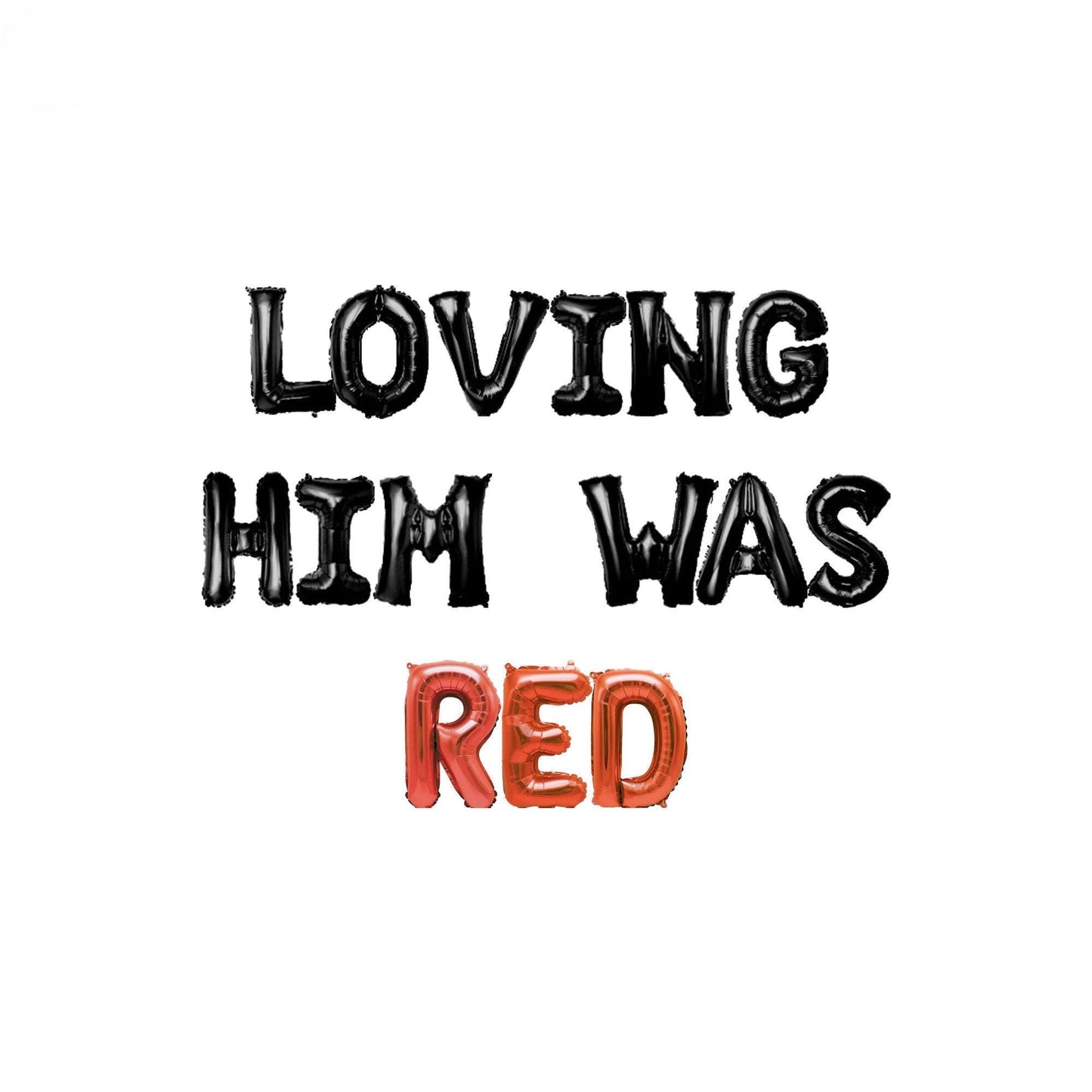 a drawing of a red motorcycle with the words loving him was red