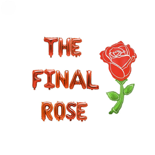 a red rose with the words the final rose